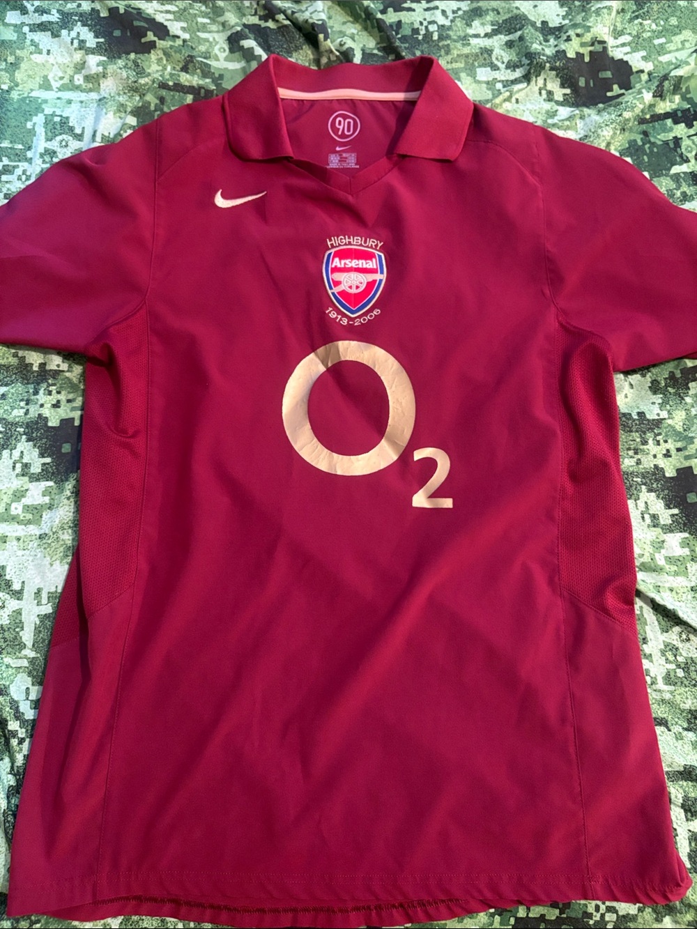 Nike Arsenal Henry Soccer Jersey EPL Total 90
